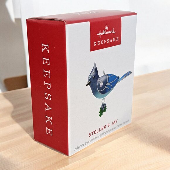 2024 Hallmark Mini Steller's Jay Keepsake Ornament Miniature - Picture 1 of 7